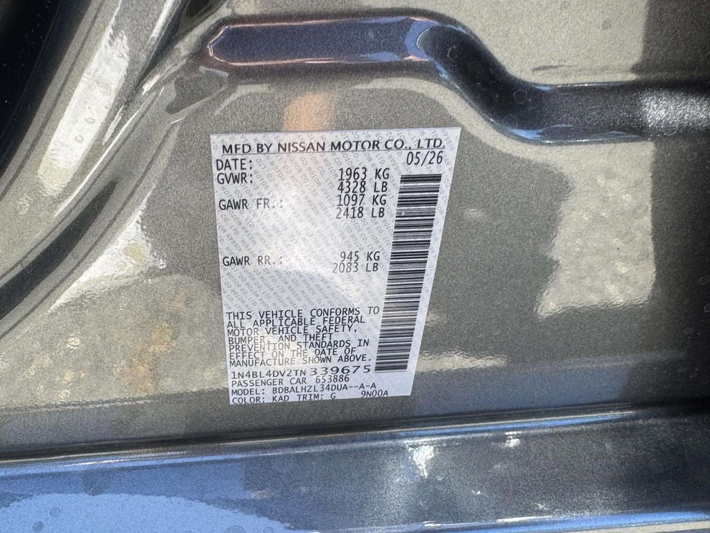 2026 Nissan Altima 2.5 SV