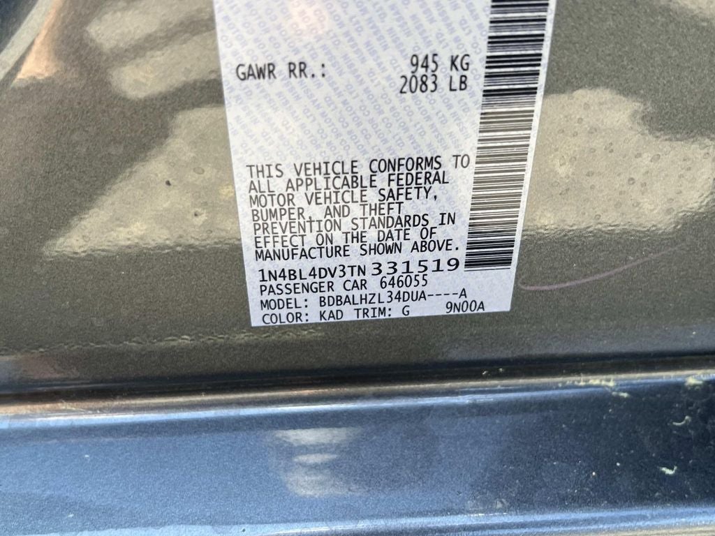 2026 Nissan Altima 2.5 SV
