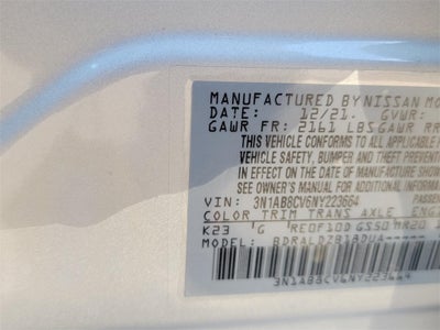 2022 Nissan Sentra SV