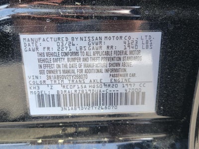 2026 Nissan Sentra SR