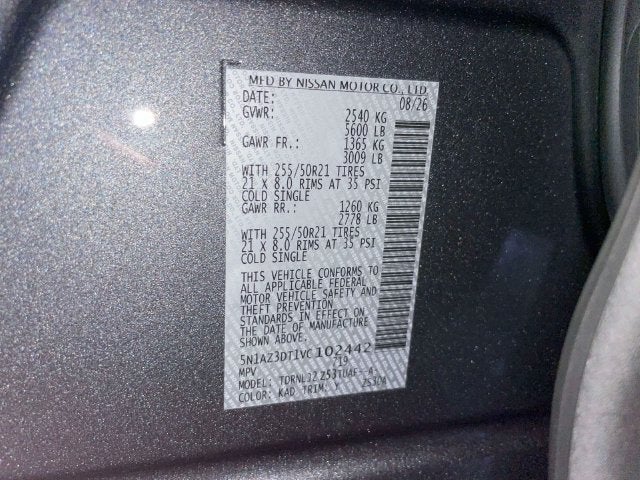 2027 Nissan Murano Platinum