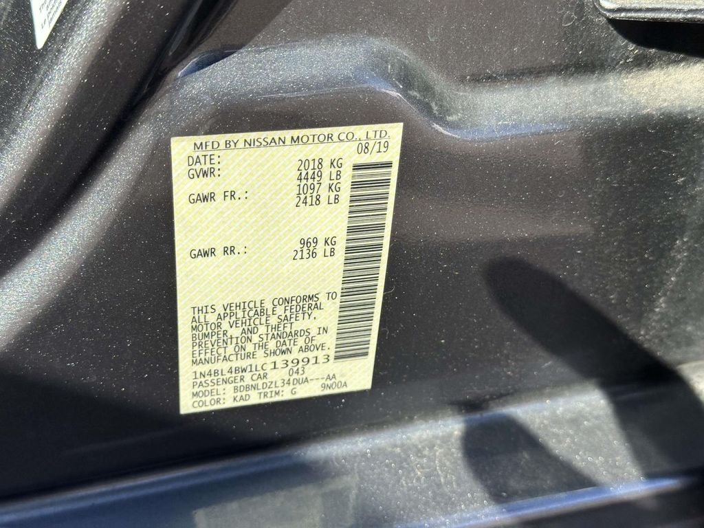 2020 Nissan Altima 2.5 S