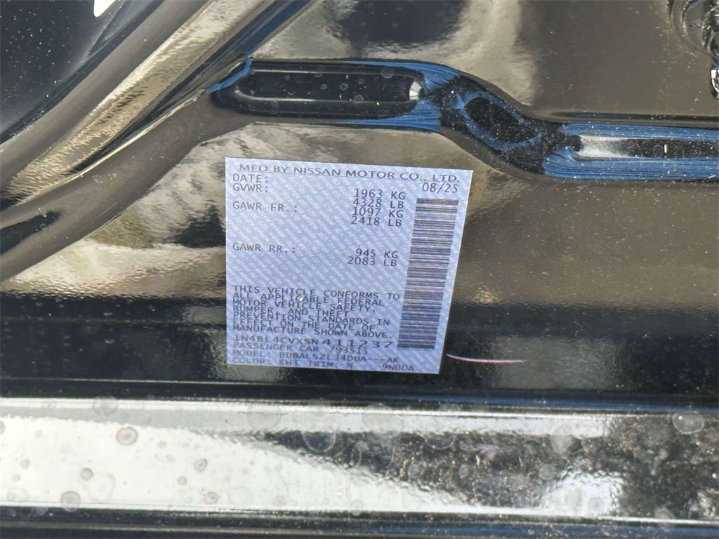 2025 Nissan Altima SR