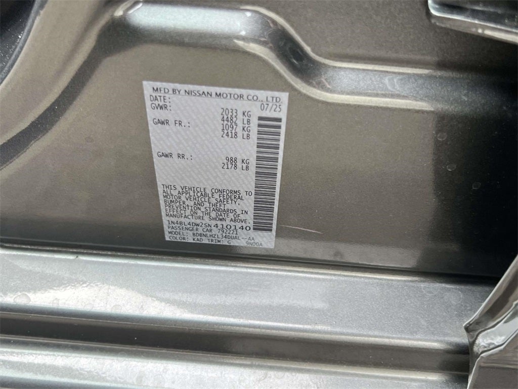 2025 Nissan Altima SV Special Edition