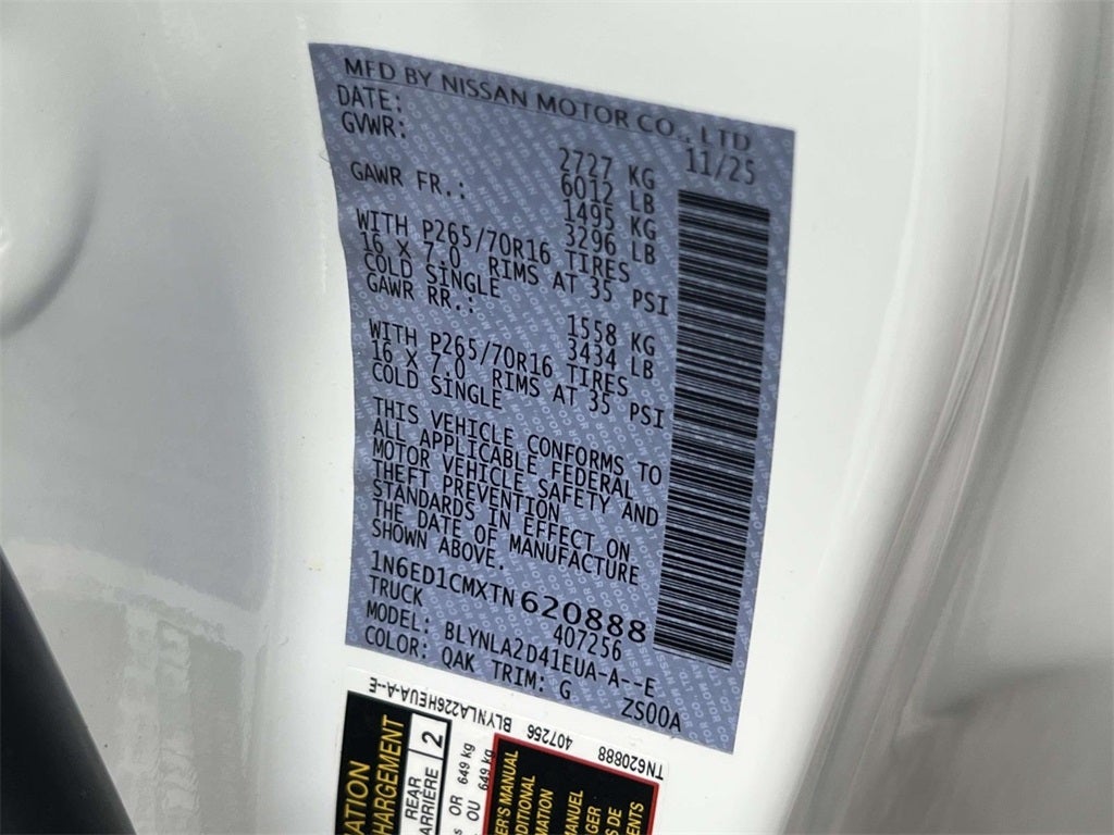 2026 Nissan Frontier King Cab® S