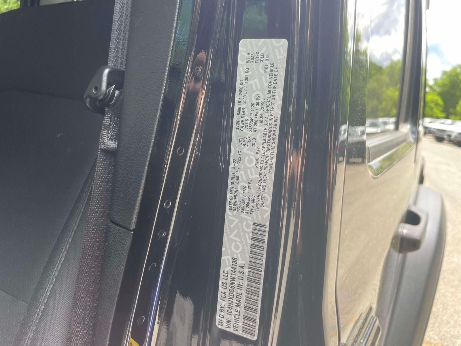 2022 Jeep Wrangler Unlimited Sport S 4x4