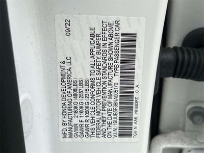 2022 Acura TLX Base Base