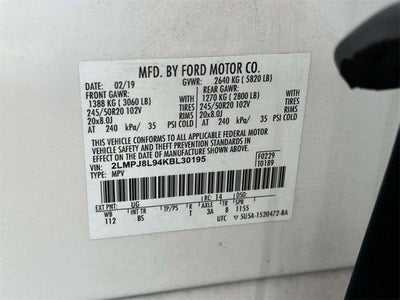 2019 Lincoln Nautilus Reserve