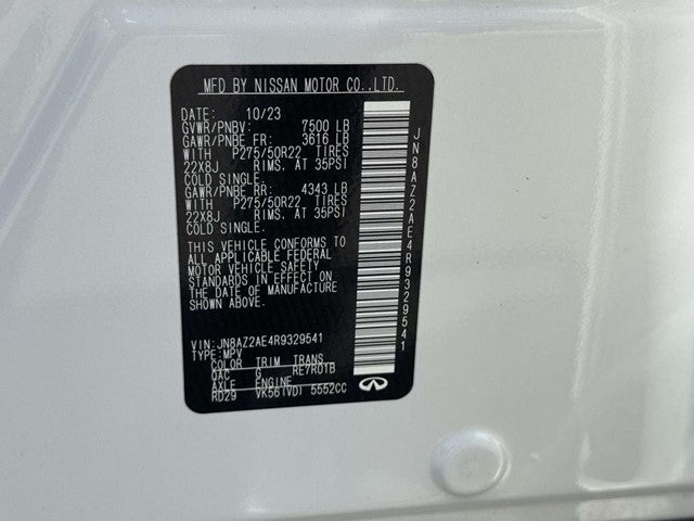 2024 INFINITI QX80 PREMIUM SELECT 4WD