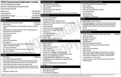 2026 Toyota Grand Highlander Limited