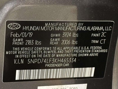 2019 Hyundai Elantra SE