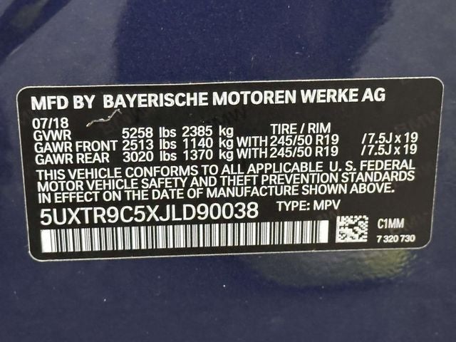 2018 BMW X3 xDrive30i