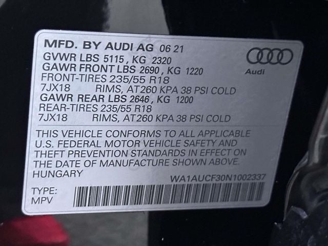 2022 Audi Q3 Premium quattro