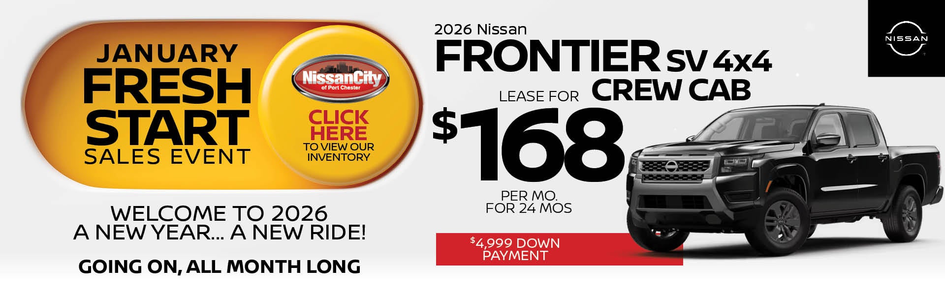 NEW 2026 FRONTIER SV CREW CAB