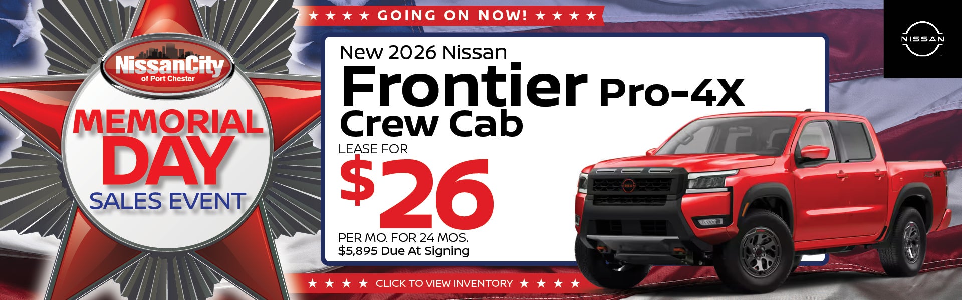 NEW 2026 NISSAN FRONTIER PRO-4X CREW CAB