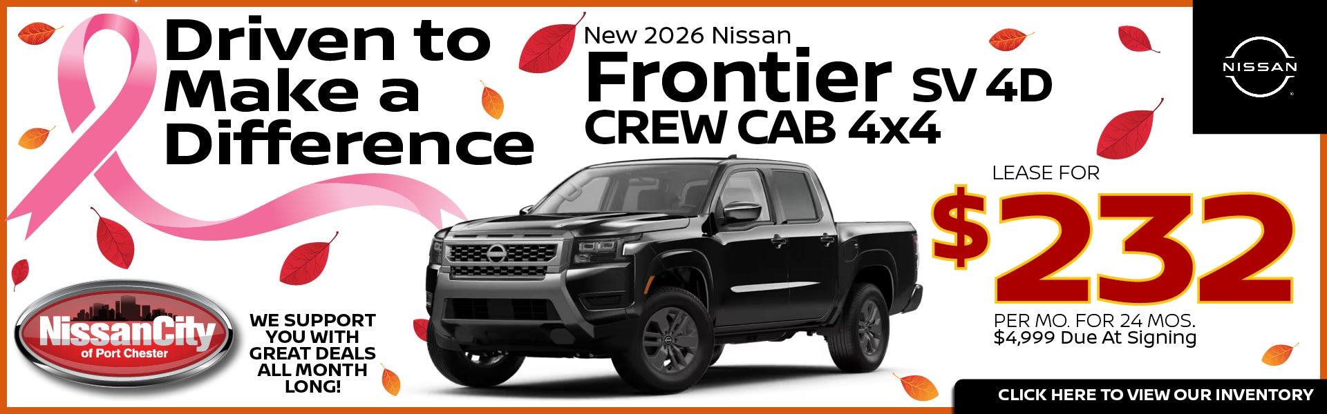 NEW 2026 NISSAN FRONTIER SV 4D CREW CAB 4x4