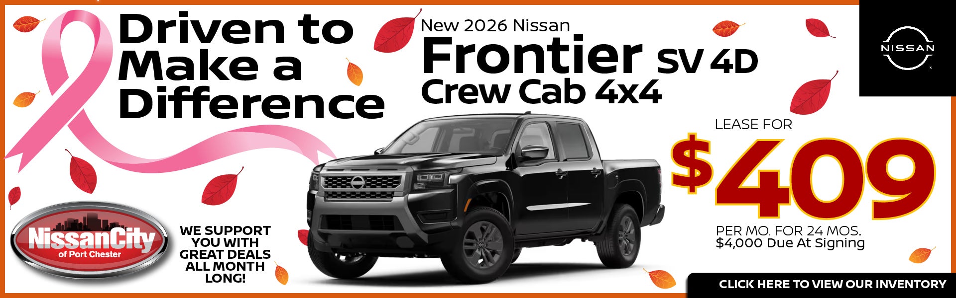 NEW 2026 NISSAN FRONTIER SV 4D CREW CAB 4x4 